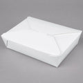White Microwavable Paper Take-Out Container - 200/Case O9329