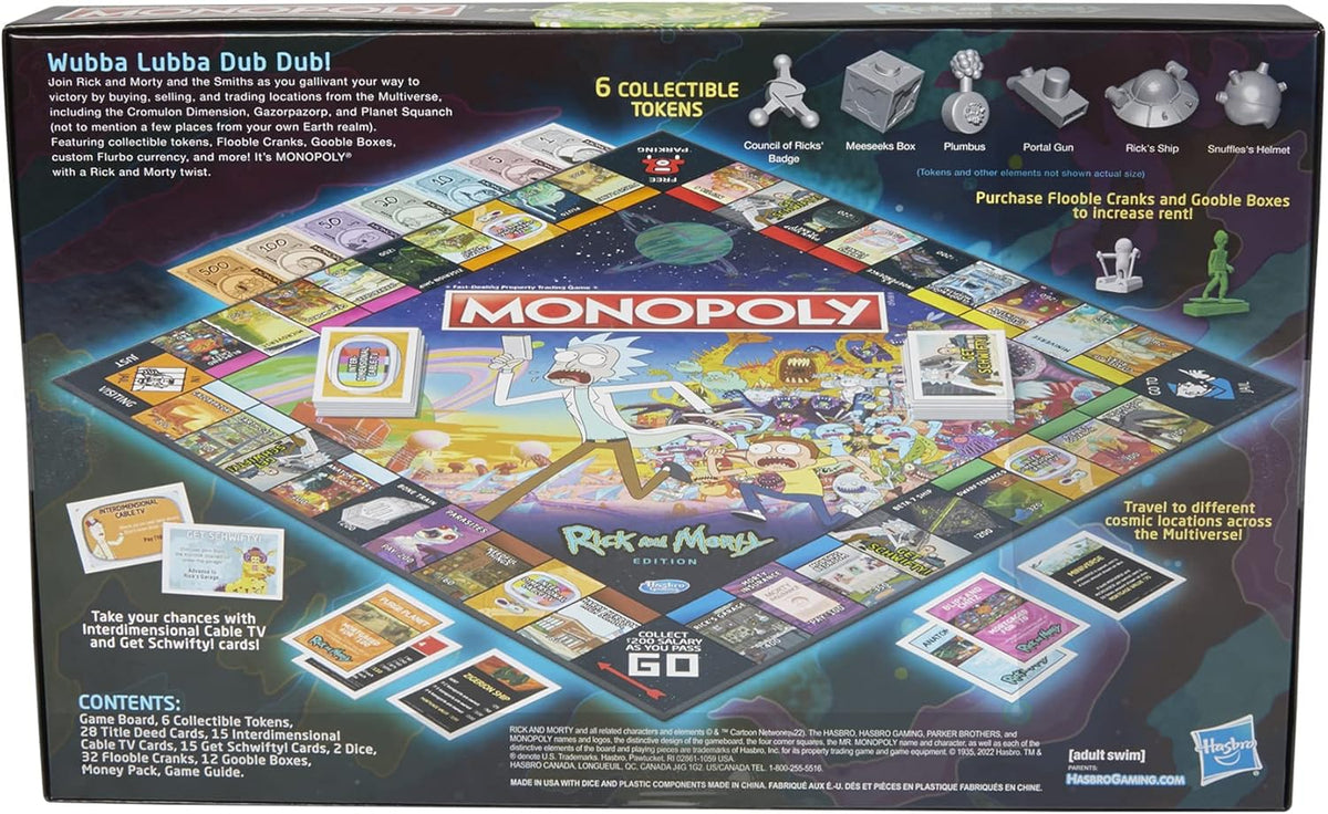 Monopoly Board Game with Collectible Tokens O5162