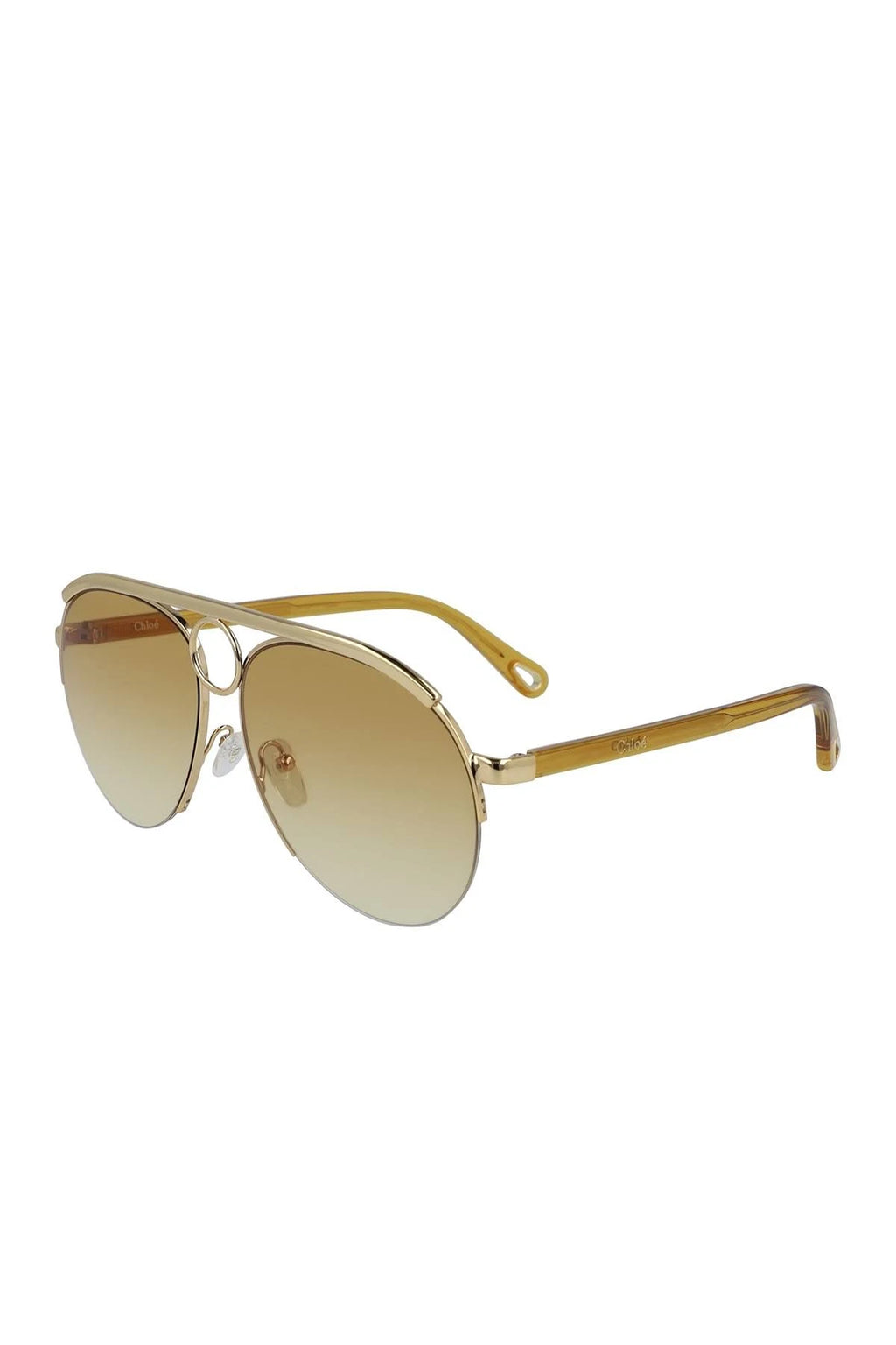 Gold Aviator Sunglasses Q99383