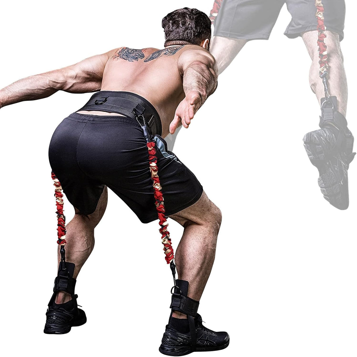 Vertical Jump Trainer Resistance Bands Set, Pack of 2 B840882