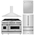 48 in. Dual Fuel Range, Range Hood, Dishwasher, Refrigerator Y803