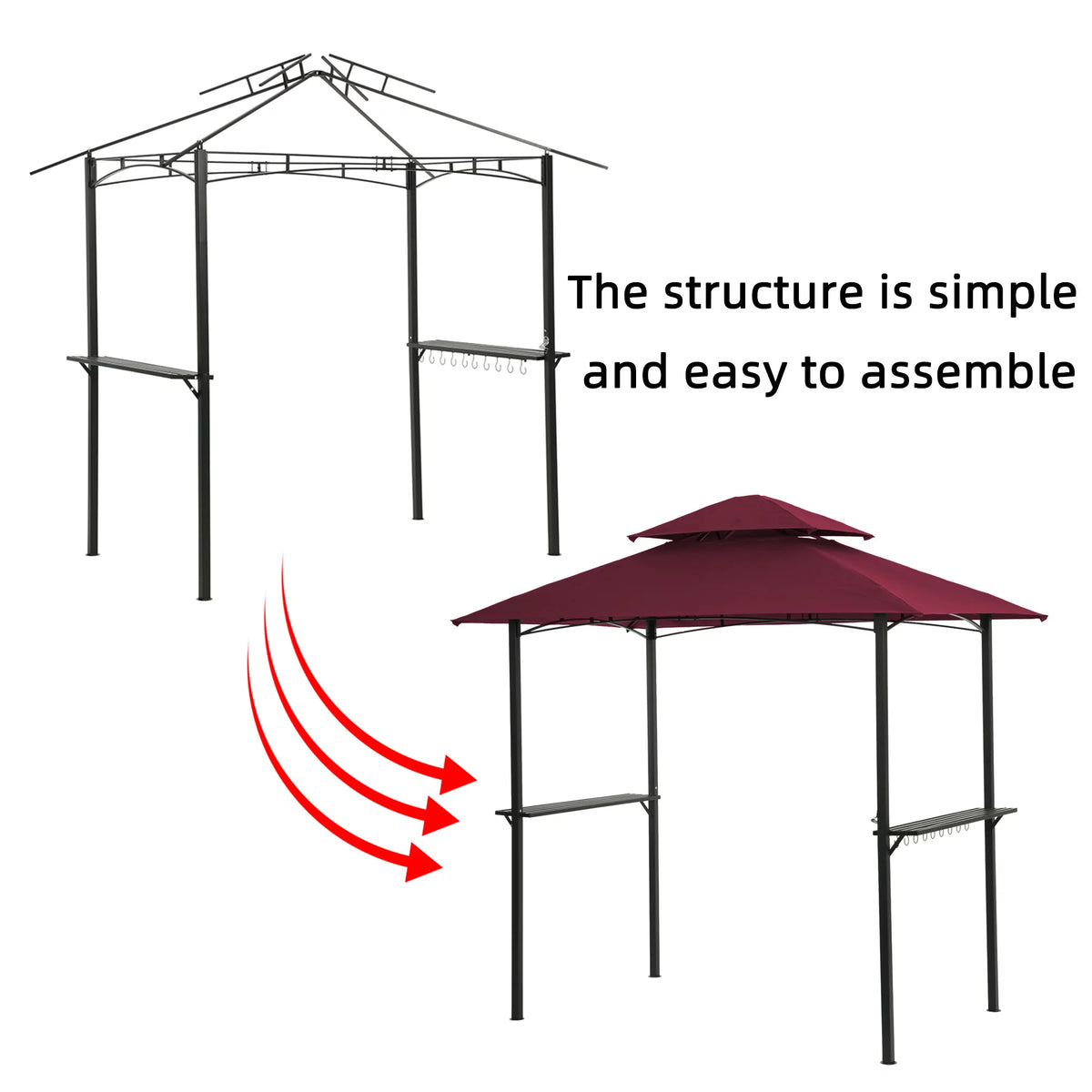 Burgundy Grill Gazebo G4504
