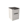 White and Brown File Cabinet R241