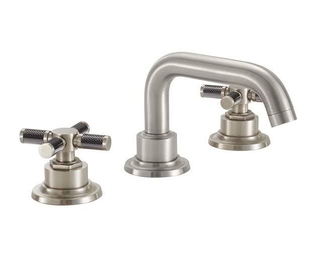 Widespread Lavatory Faucet with Carbon Fiber Handle S9699