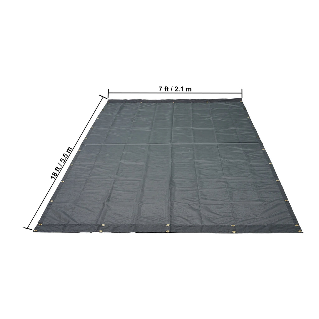 7 x 18 ft PVC 18oz Double Pockets Trailer Tarp E33945