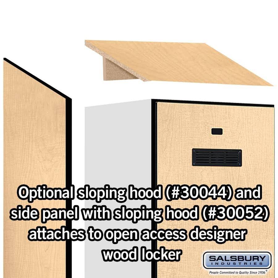 Maple Sloping Hood for Locker W115118