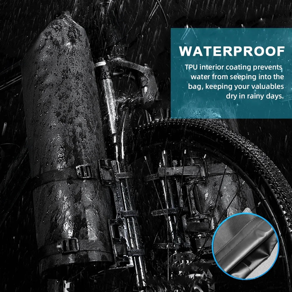 3L/7L Waterproof Bike Fork Bag with Roll Top J943513