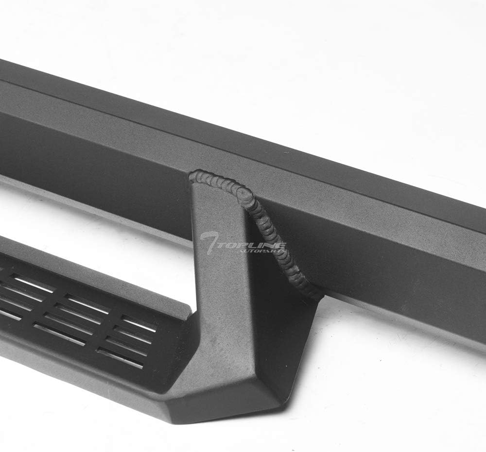 Matte Black Aluminum Drop Step Side Nerf Bars Running Boards X75751