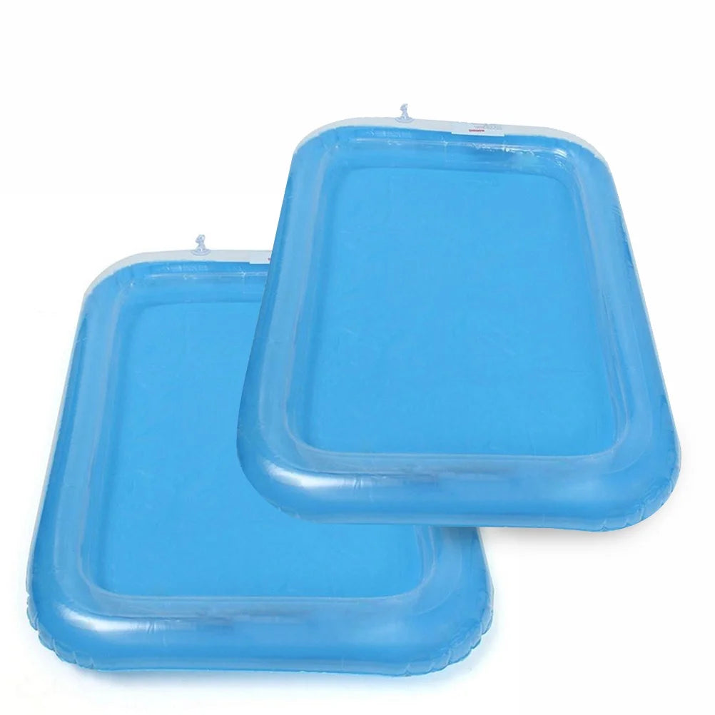 Blue Inflatable Sandbox Play Sand Toy Tray C576