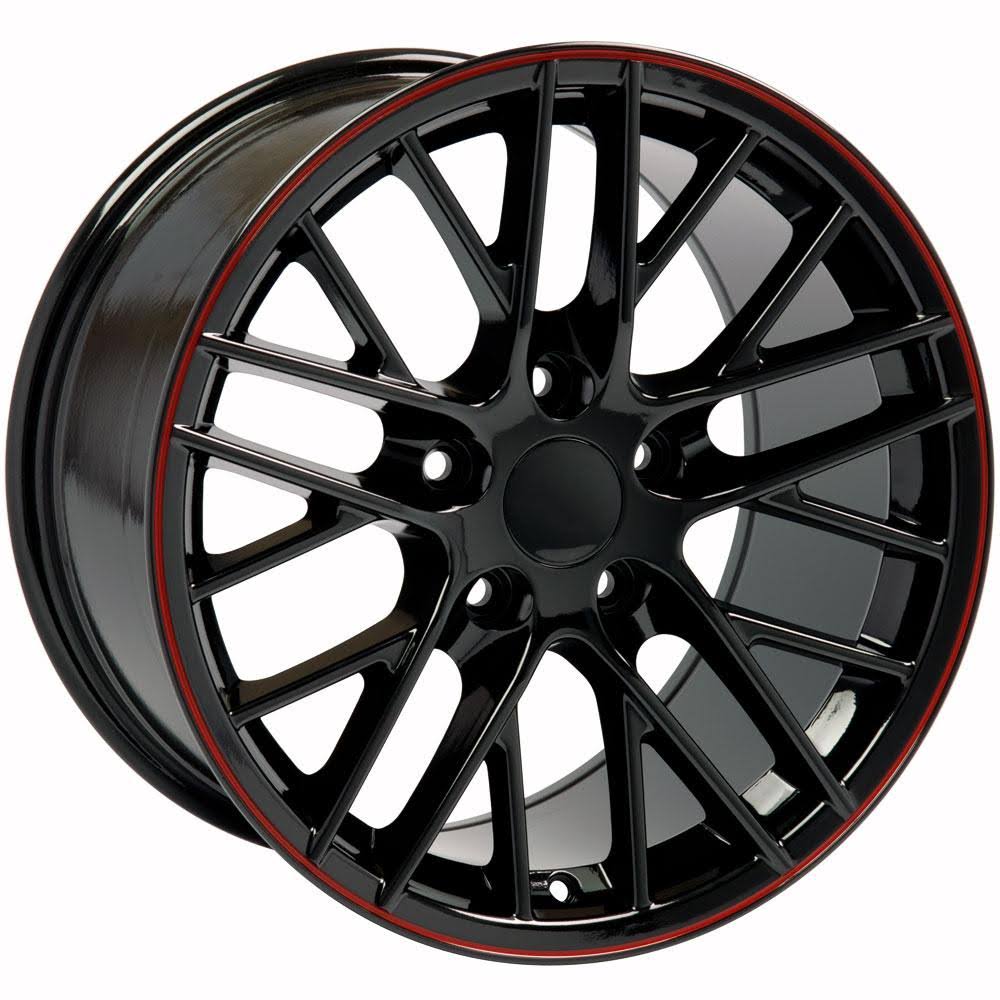 17 inch Gloss Black with Red Band 17x9.5 Rim L998264