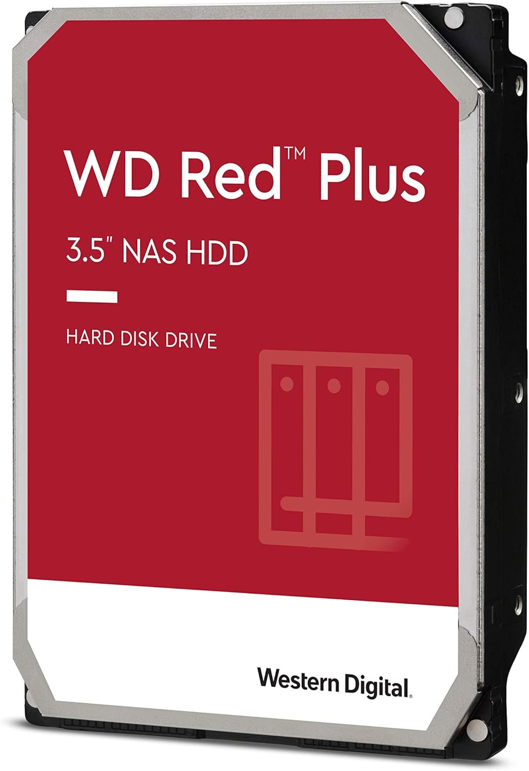 8TB WD Red Plus NAS Internal Hard Drive HDD - 5400 RPM, SATA 6 Gb/s, CMR, 256 MB Cache, 3.5 O32751