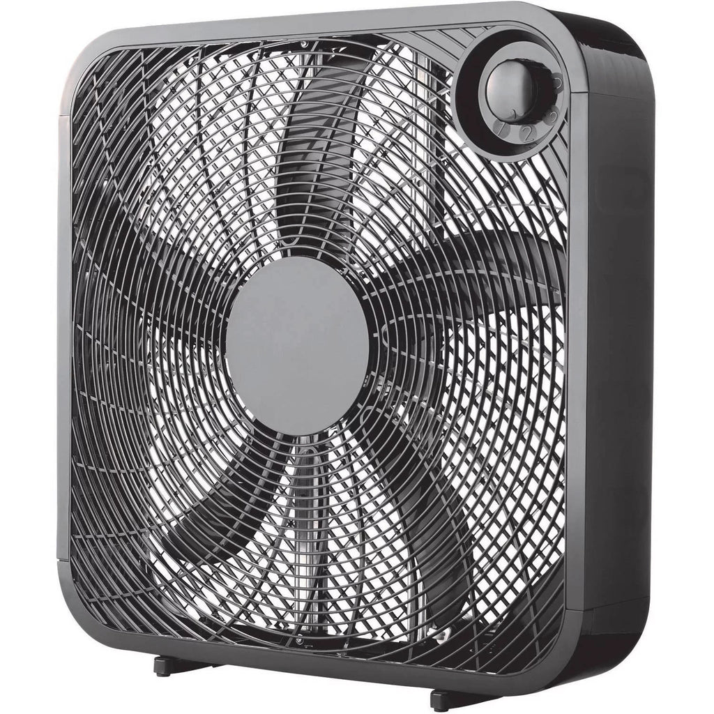 Black 3-Speed Portable Box Fan Y3025