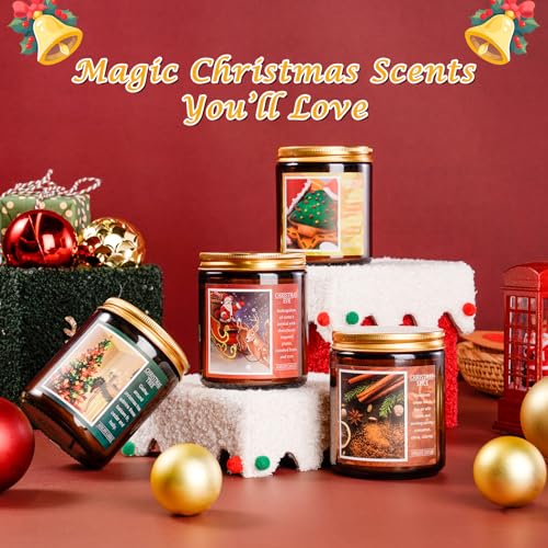 4 Pack Scented Soy Christmas Candle Set L8807
