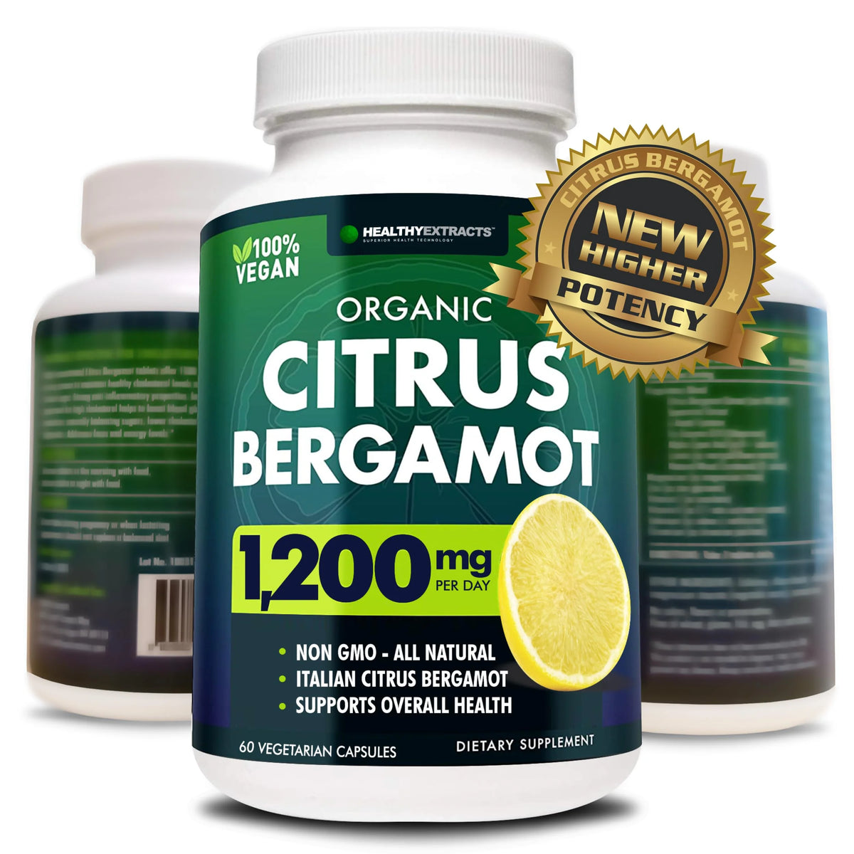 Citrus Bergamot 1200mg 60 Capsules Bergamot Extract K748