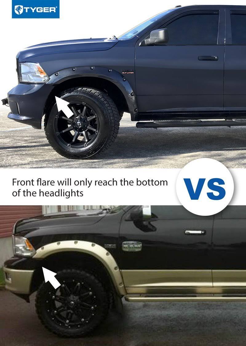 Paintable Smooth Matte Black Truck Bed Cover for Dodge Ram 1500 B564628