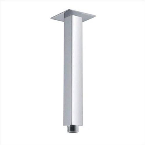 10 inch Ceiling Mount Square Rainfall LED Shower Head Stainless Steel with Chrome Finish Q72880