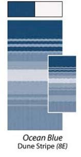 Blue/ Green RV Patio Vinyl Awning Fabric E878