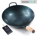 14 inch Blue Carbon Steel Wok I9002