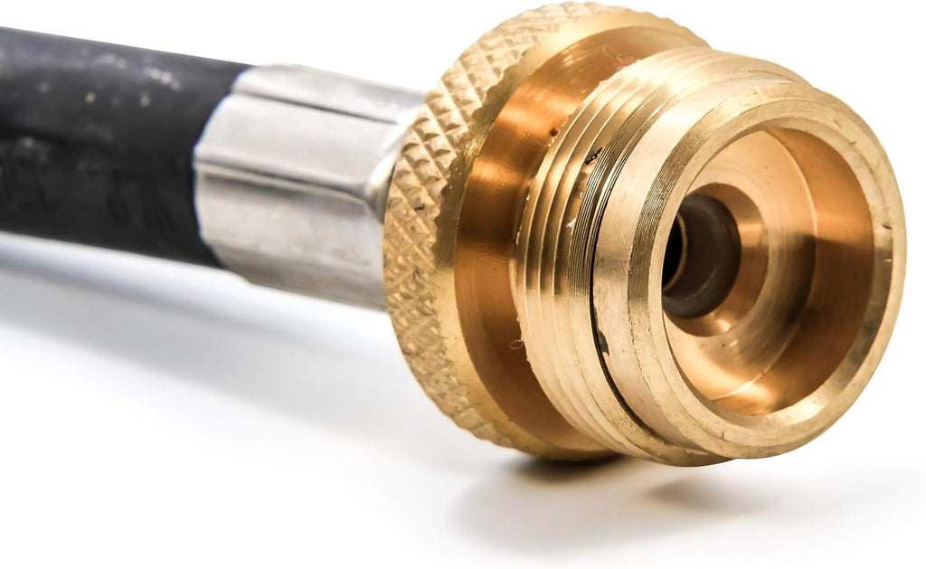 Camco Propane Brass 4 Port Tee with 5ft and 12ft Hoses I988