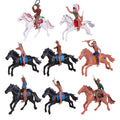 Indian Toys Soldier Figure Playset Miniature Figurines Educational Science Figurine Historical Wild P3645