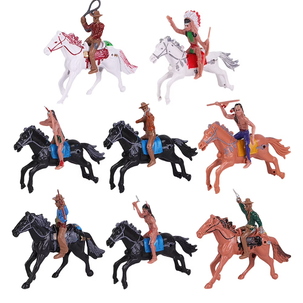 Indian Toys Soldier Figure Playset Miniature Figurines Educational Science Figurine Historical Wild P3645