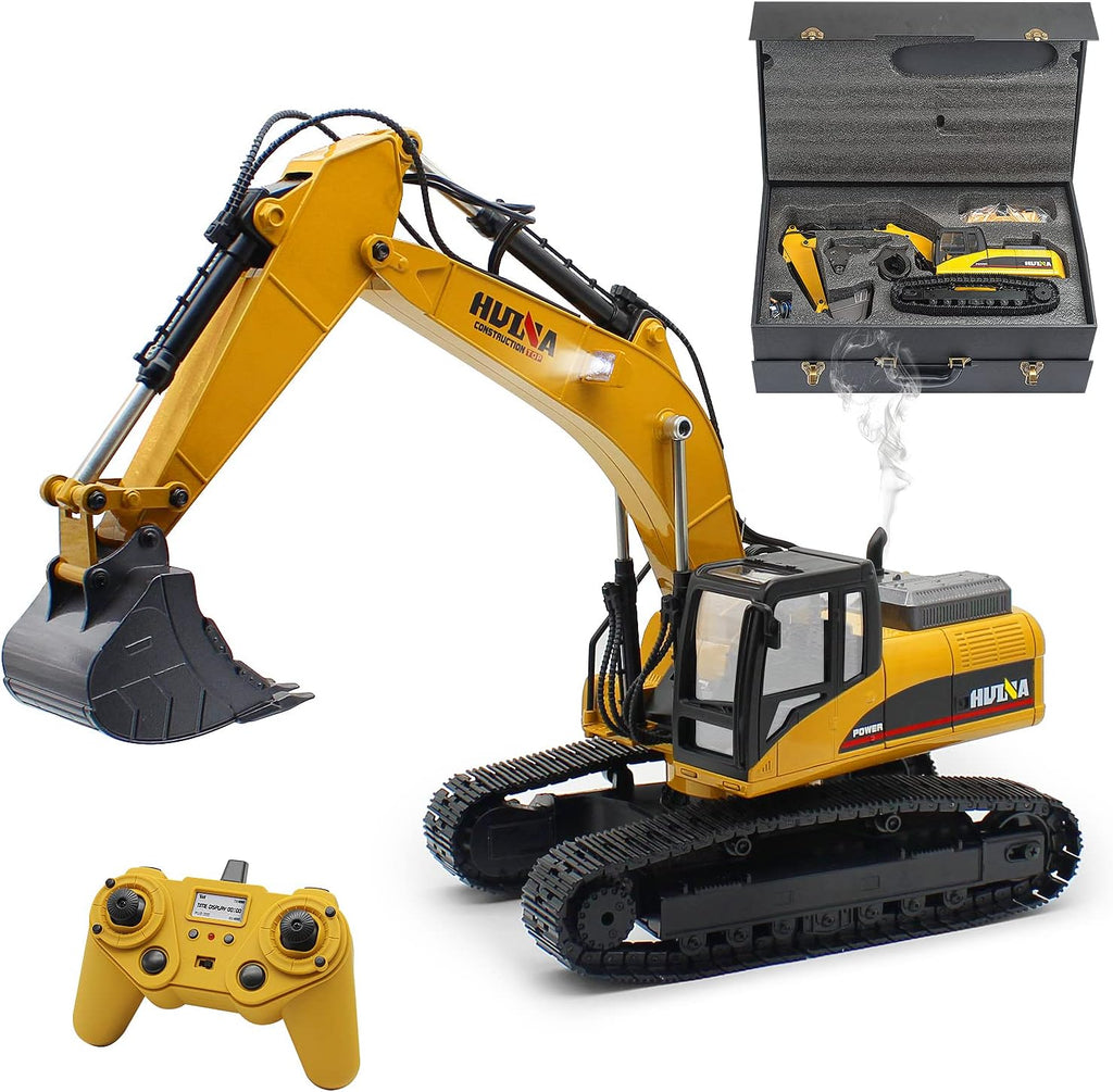 Full Metal Remote Control Excavator Toy, 23 Channel L24546