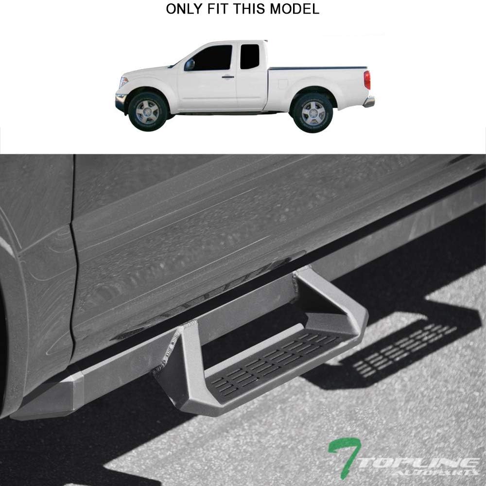 Matte Black Aluminum Drop Step Side Nerf Bars Running Boards X75751