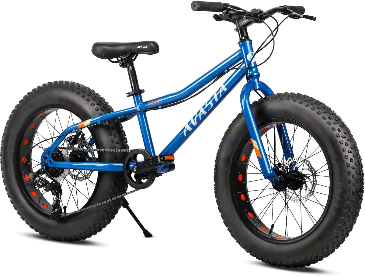 20 Inch Kids Fat Tire Bike with Shimano 7-Speed and Dual Disc Brake X7626
