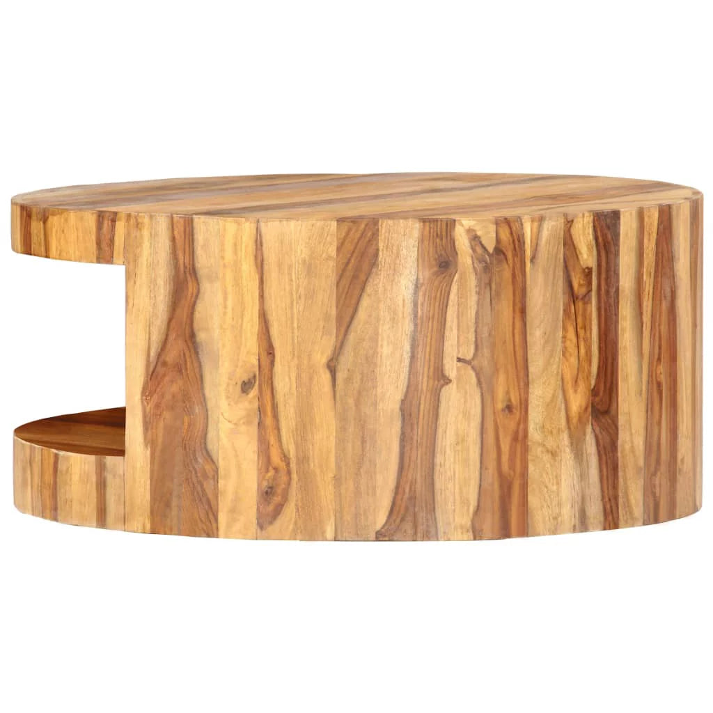 Round Coffee Table Solid Sheesham Wood J83566