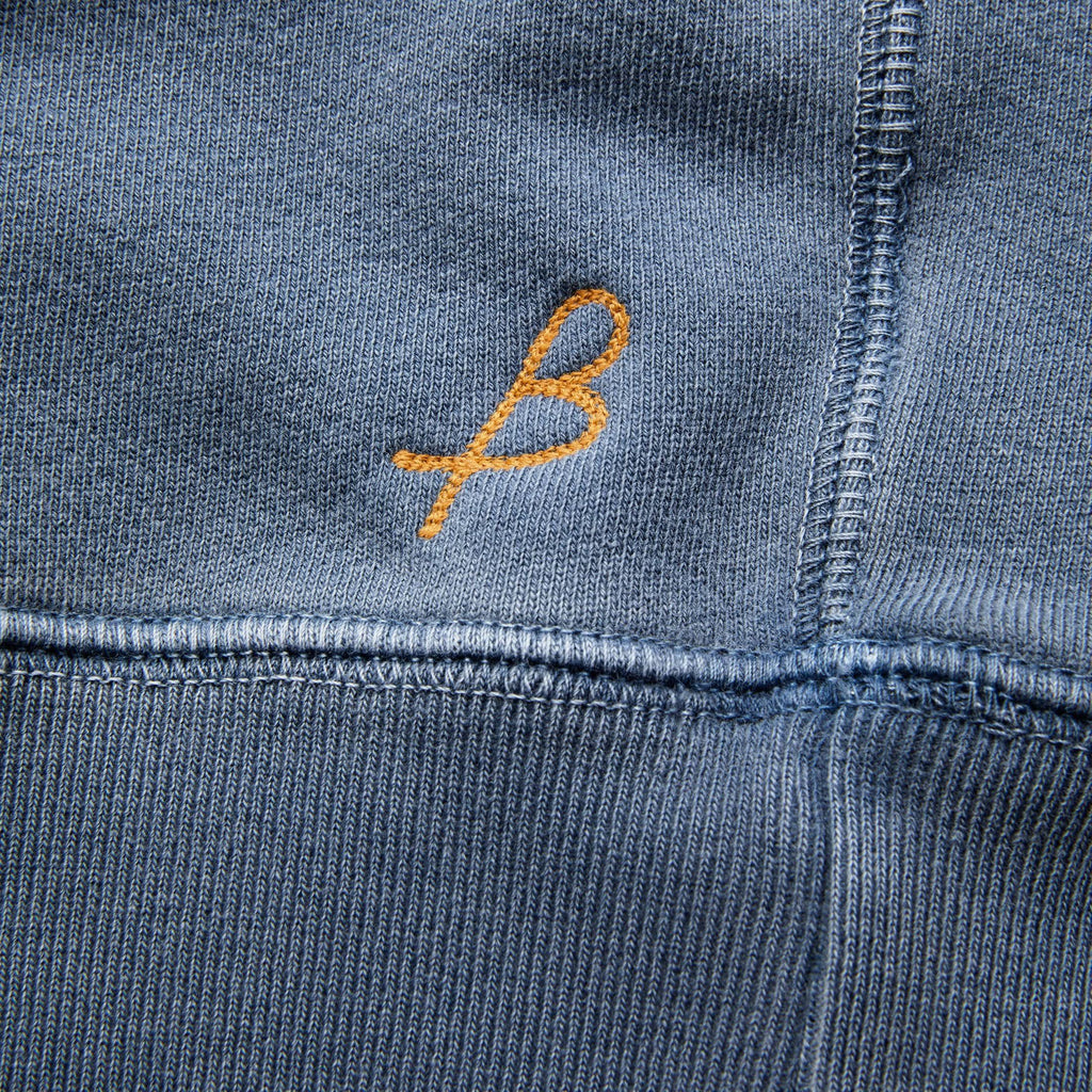 Indigo Garment Dyed Raglan Crew H602