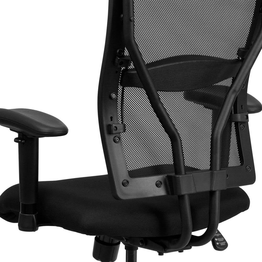 Black Mesh Office Chair with Arms, 400 lb. Capacity Z8766