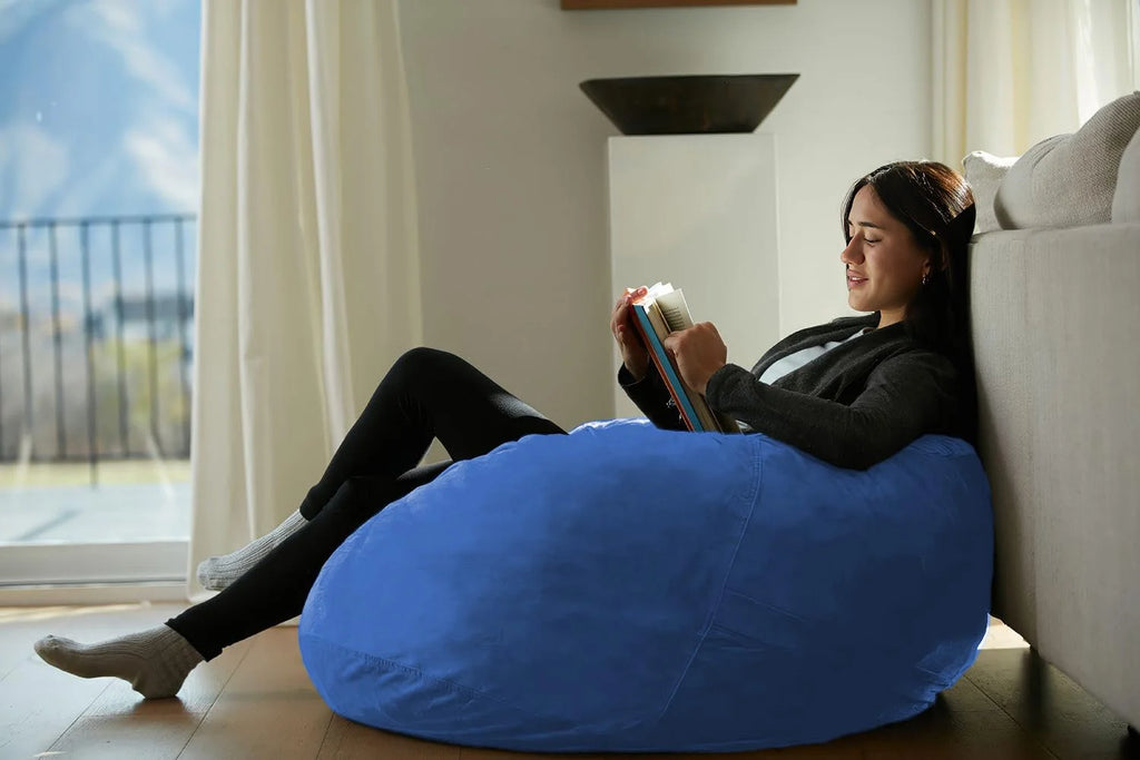 Plush Microsuede Bean Bag Chair J799