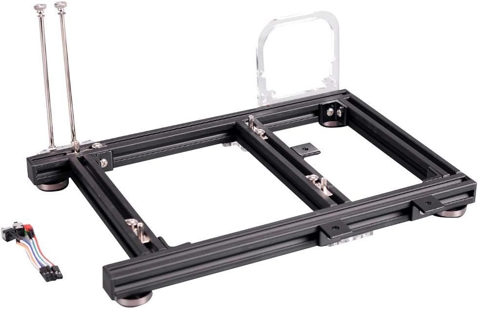 Black Aluminum Open Air Computer Test Bench Case A996