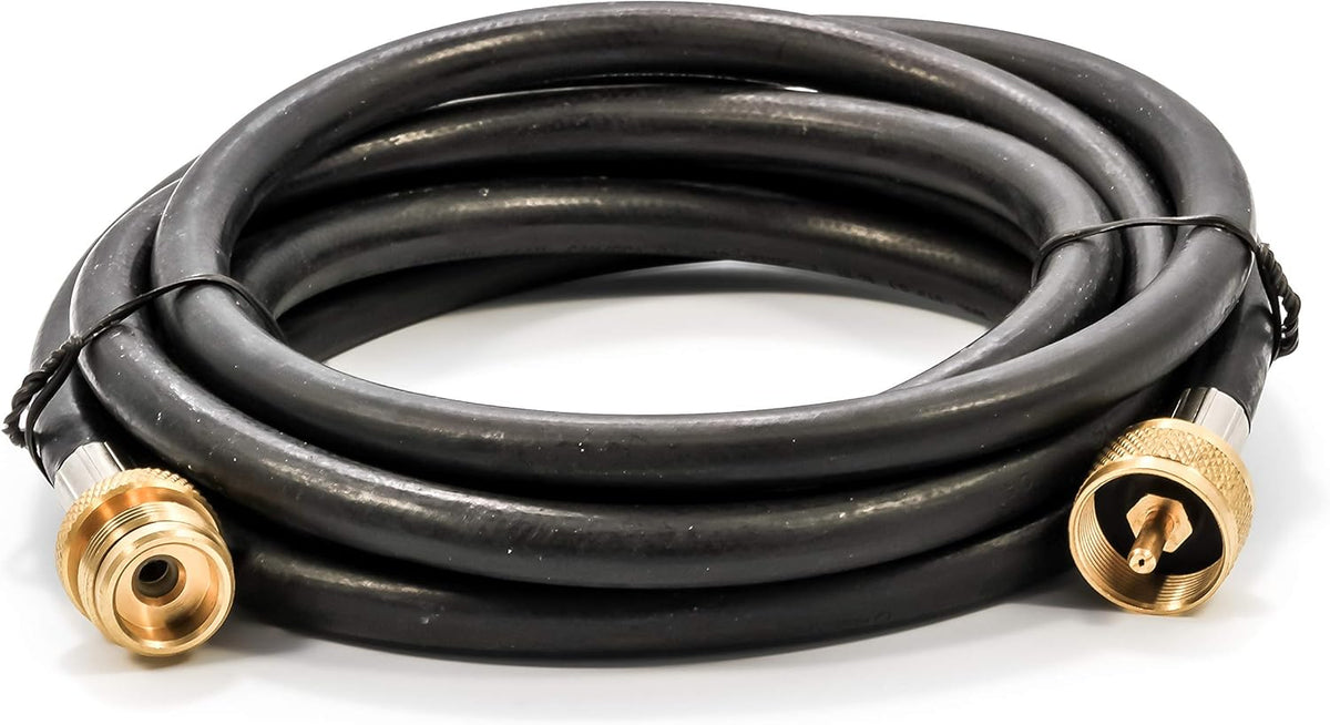 Camco Propane Brass 4 Port Tee with 5ft and 12ft Hoses I988
