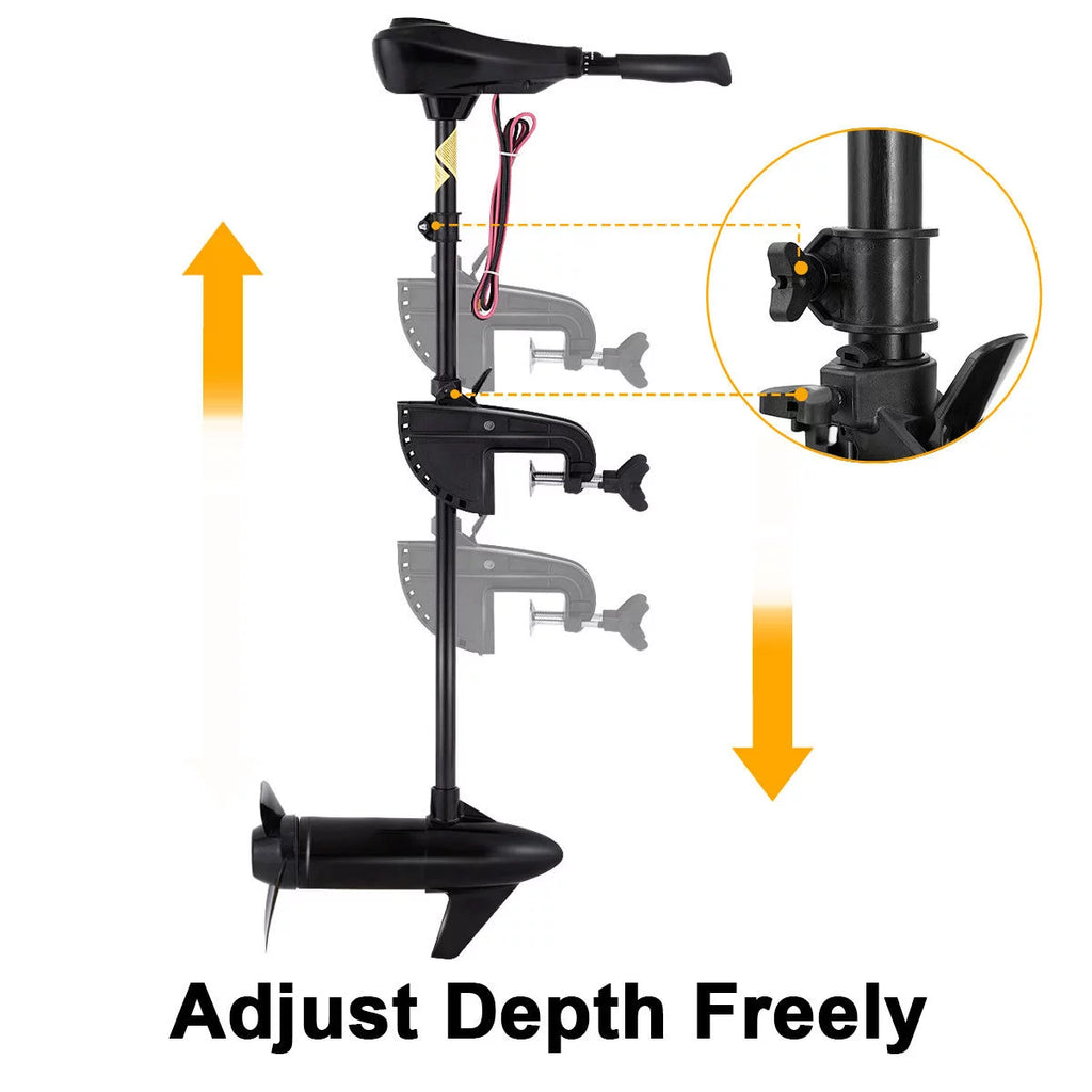 86lbs Freshwater Transom Mounted Trolling Motor 36 Shaft G17330