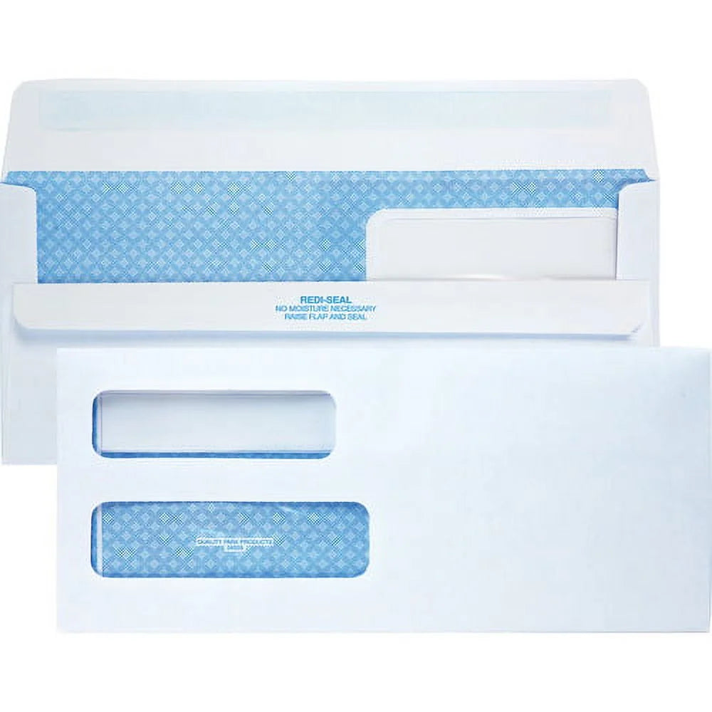 White Double Window #10 Envelope 500/Box E23295