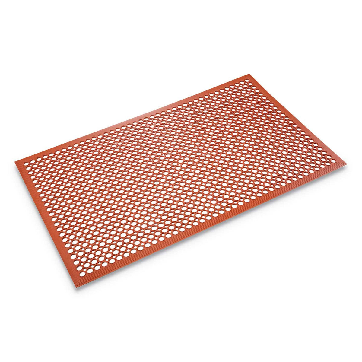 Heavy-Duty Anti-Fatigue Rubber Mat 36 x 60 Terra Cotta C5886