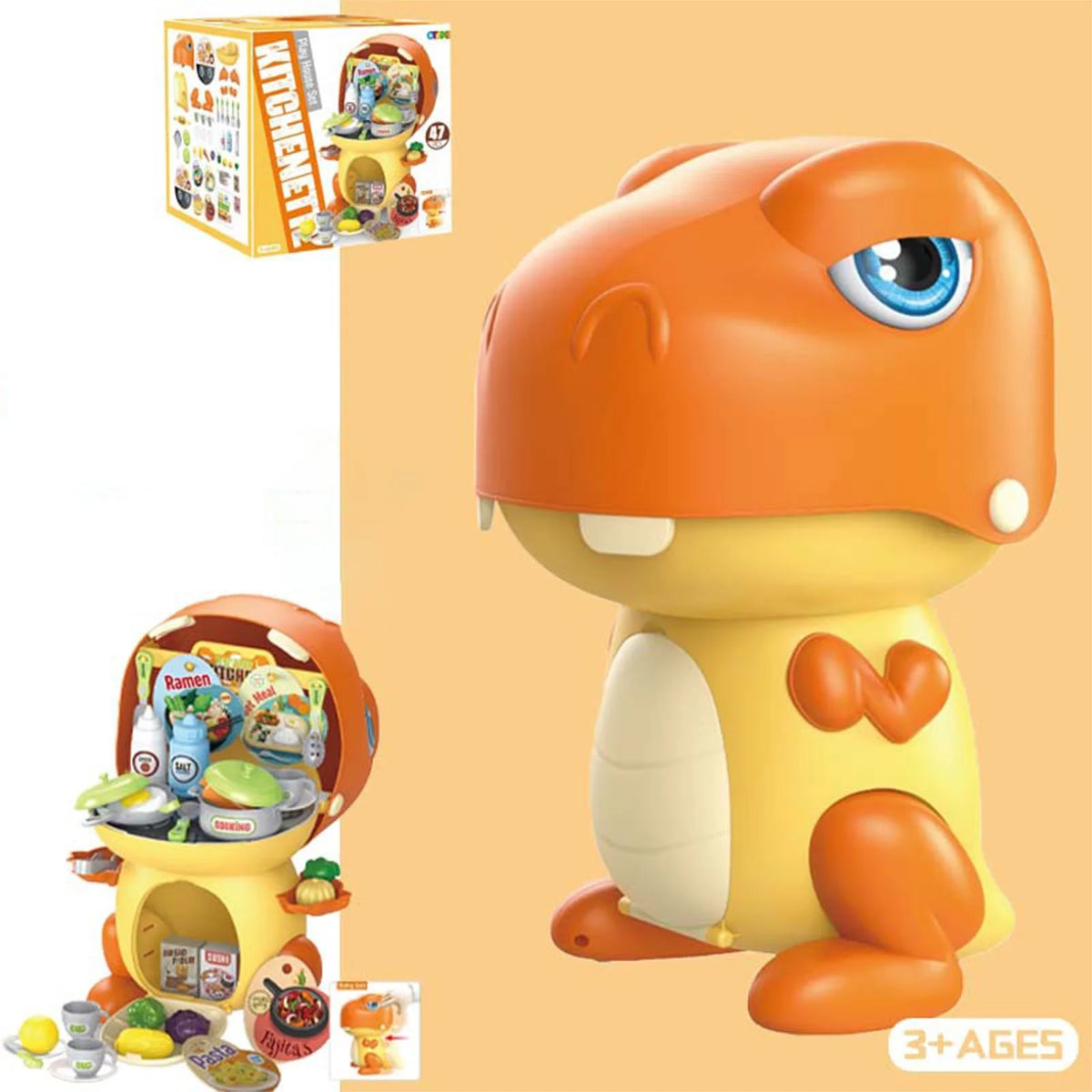 Play House Kitchen Set with Play Food for Toddlers I820688
