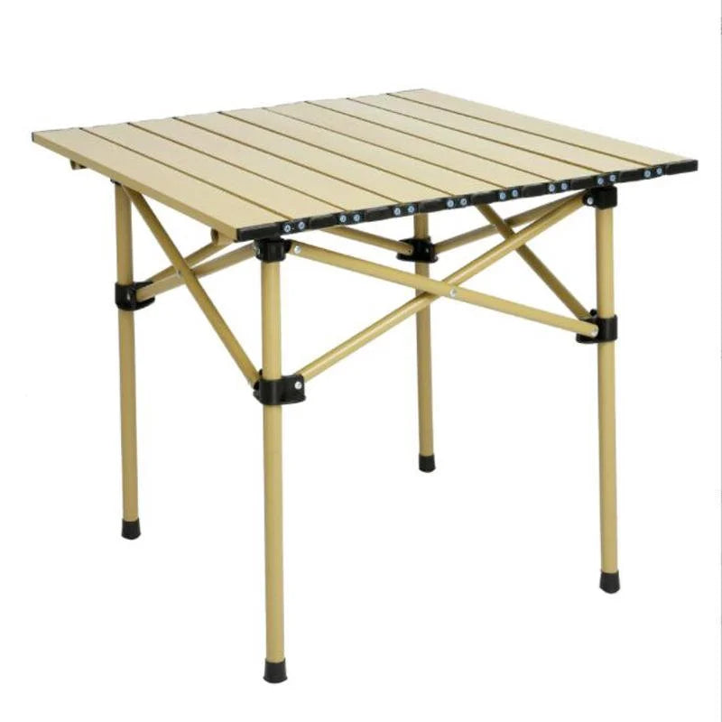Camping Folding Table Chairs Set Steel Camp Table with 2 Stools Oxford Mat Chair U45388