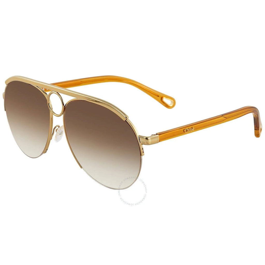 Gold Aviator Sunglasses Q99383