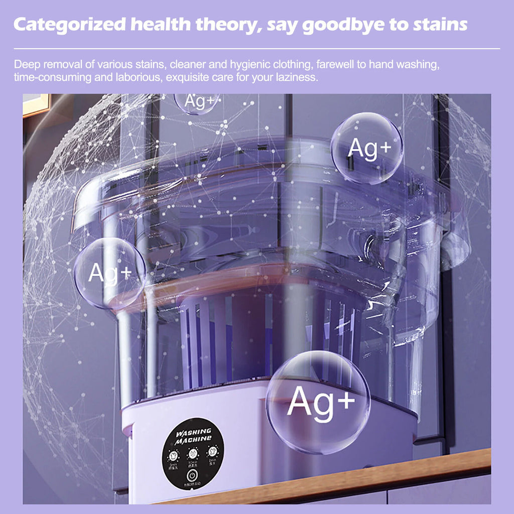 8L Portable Mini Washing Machine with Spin Dryer A18172