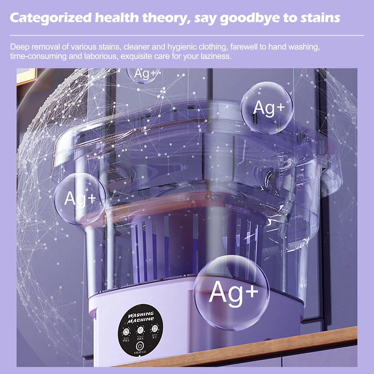 8L Portable Mini Washing Machine with Spin Dryer A18172