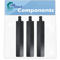 3-Pack Cast Iron BBQ Grill Tube Burner Replacement Parts 15 3/4" Y5742
