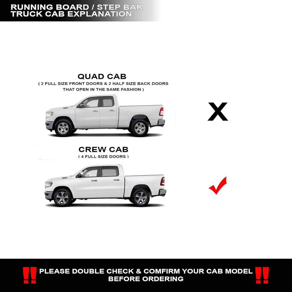 4 Oval Side Step Nerf Bars Matte Black A6834