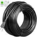 101ft Heat Roof Gutter De-Icing Ice Snow Melter Cable Tape Kit with Thermostat K594