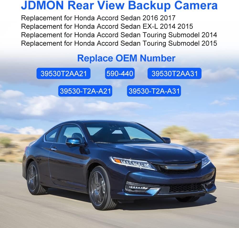 Rear View Backup Reverse Camera for Honda Accord Sedan EX-L 2014-2017 S639453