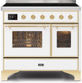 White Induction Range with Electric Oven L909