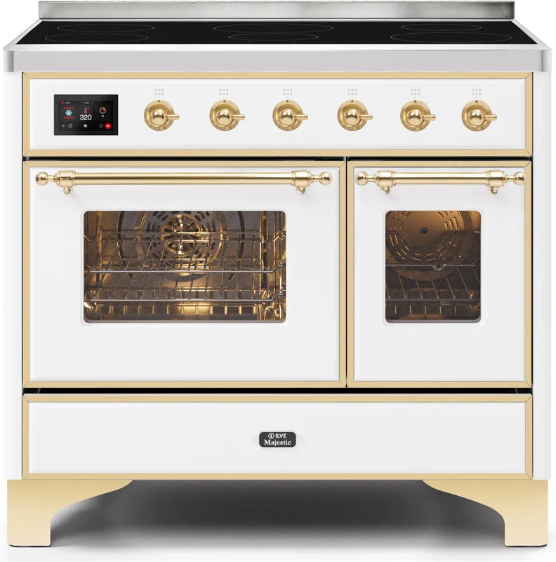 White Induction Range with Electric Oven L909