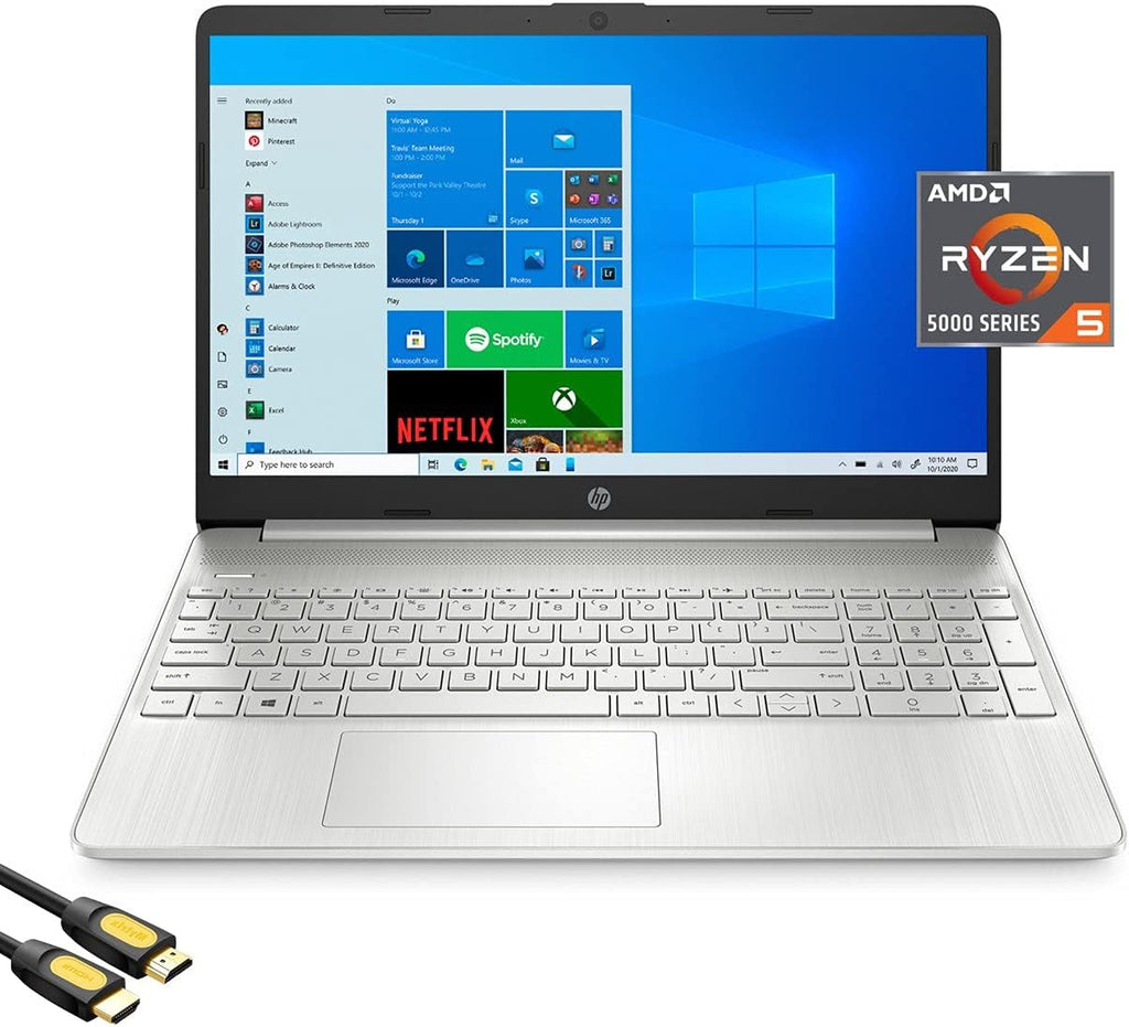 15.6'' FHD Micro-Edge Laptop, AMD Hexa-Core Ryzen 5 5500U, 8GB RAM, 256GB PCIe SSD B984077