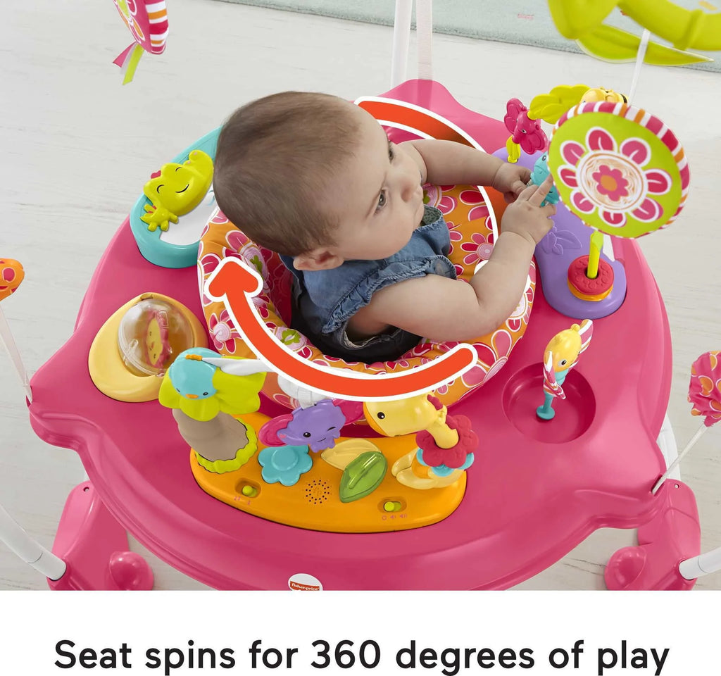 Pink Baby Bouncer Activity Center with Music and Lights L798028